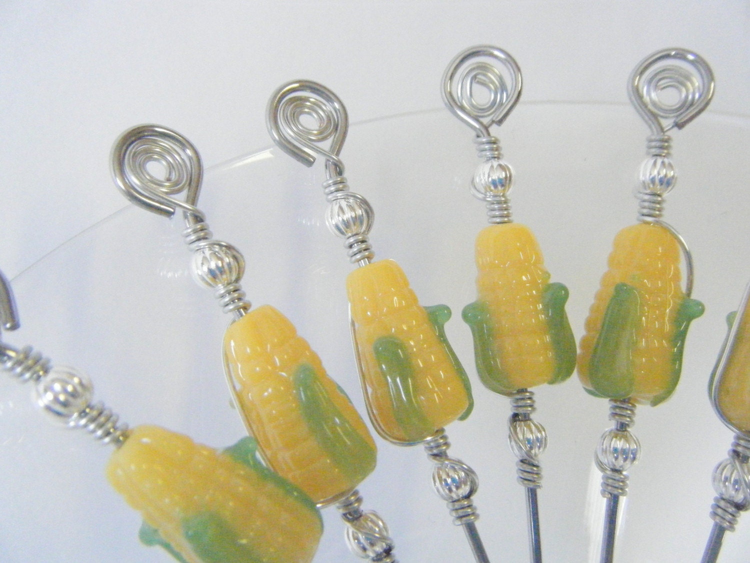 Corn on the Cob Appetizer Picks - Set of 6