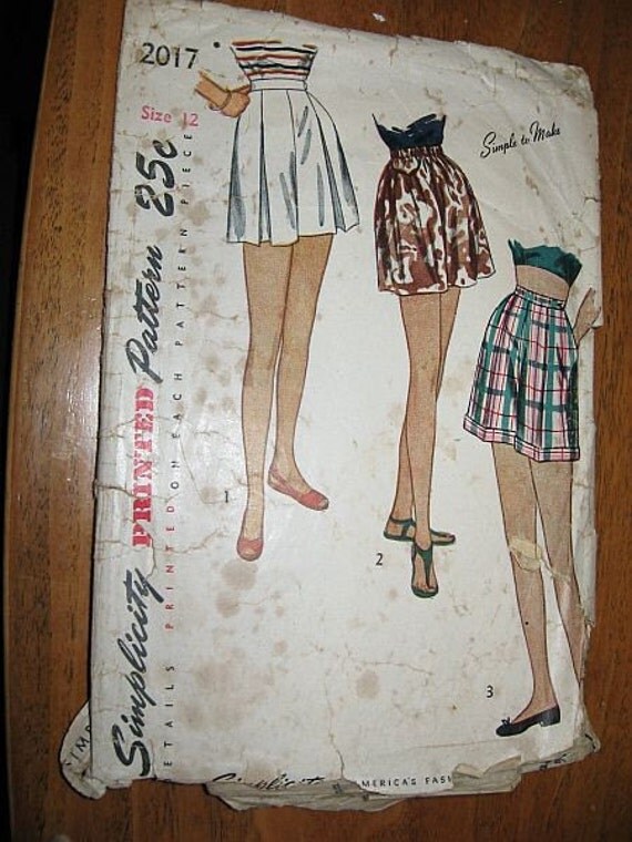 vintage 50s simplicity 2017 rockabilly short by glamourstitch rockabilly sewing patterns 450x600 il 570xN.207955061 Rockabilly Sewing Patterns