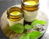 Herbal Menthol Vapor Rub 0.85 oz - Made with Coconut Oil, Beeswax, White Camphor, Menthol Crystals, Ravensara, Eucalyptus, Rosemary