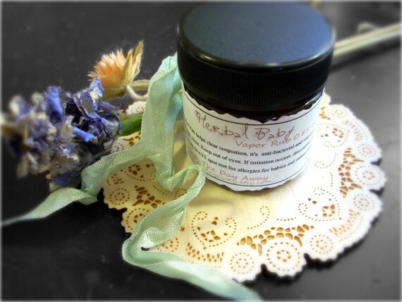 Herbal Baby Vapor Rub 0.85 oz Made with Coconut by WashTheDayAway