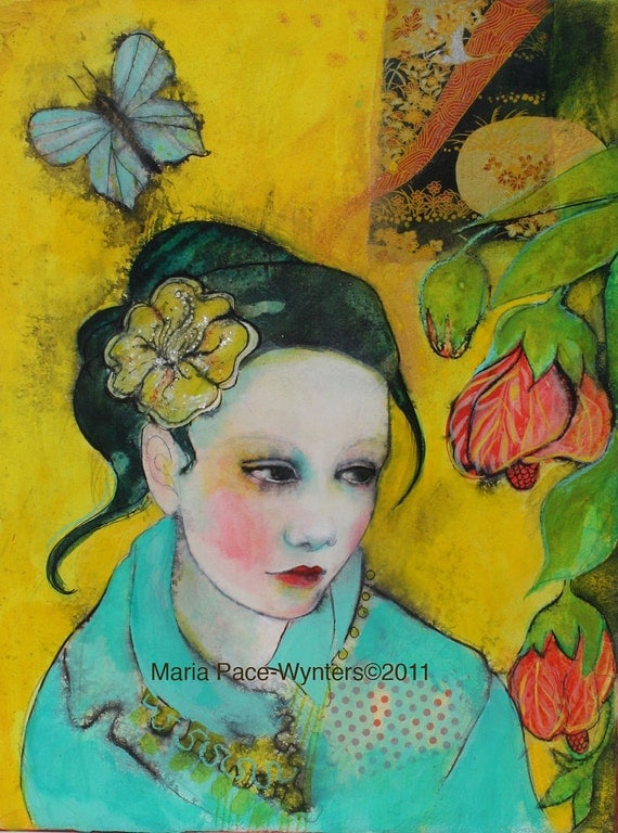 The Beauty That Surrounds You - Fine Art Reproduction On Wood by Maria Pace-Wynters