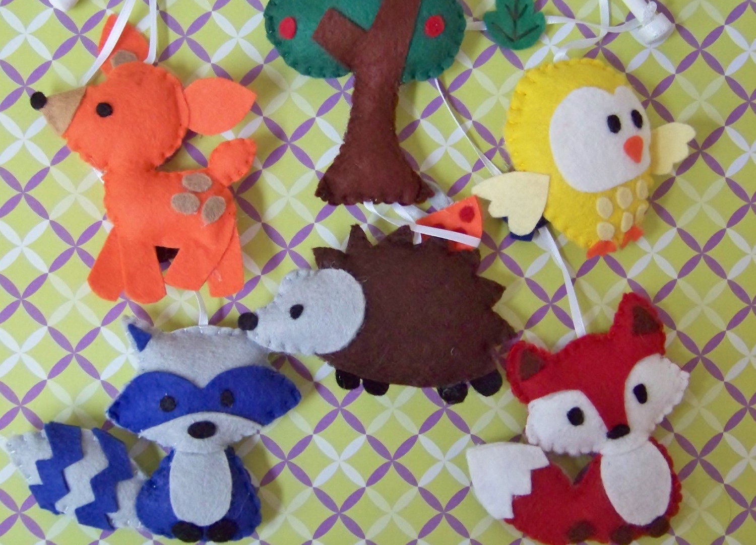 Baby Mobile - Baby Crib Mobile - Woodland  Mobile - Nursery Baby Room "Woodland Wonders" (You can pick your colors)