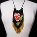 English Rose Fringe Necklace