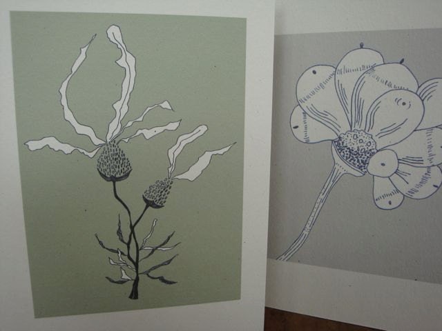 botanical greeting cards (set of 3)