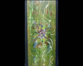 Original Art for Sale Fine Art 24 x 12 Abstract Copper Painting Modern Contemporary Karina Keri-Matuszak Art Under 100