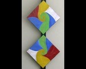 Original Art for Sale Was 275 Now 198 Abstract Copper Painting Modern Contemporary Karina Keri-Matuszak