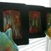 Copper Art for Sale, Miniature, Set of 3, Tabletop, Original, Painting, Karina Keri-Matuszak