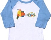 Scooter Long sleeves Raglan Toddler Tee (SALE)