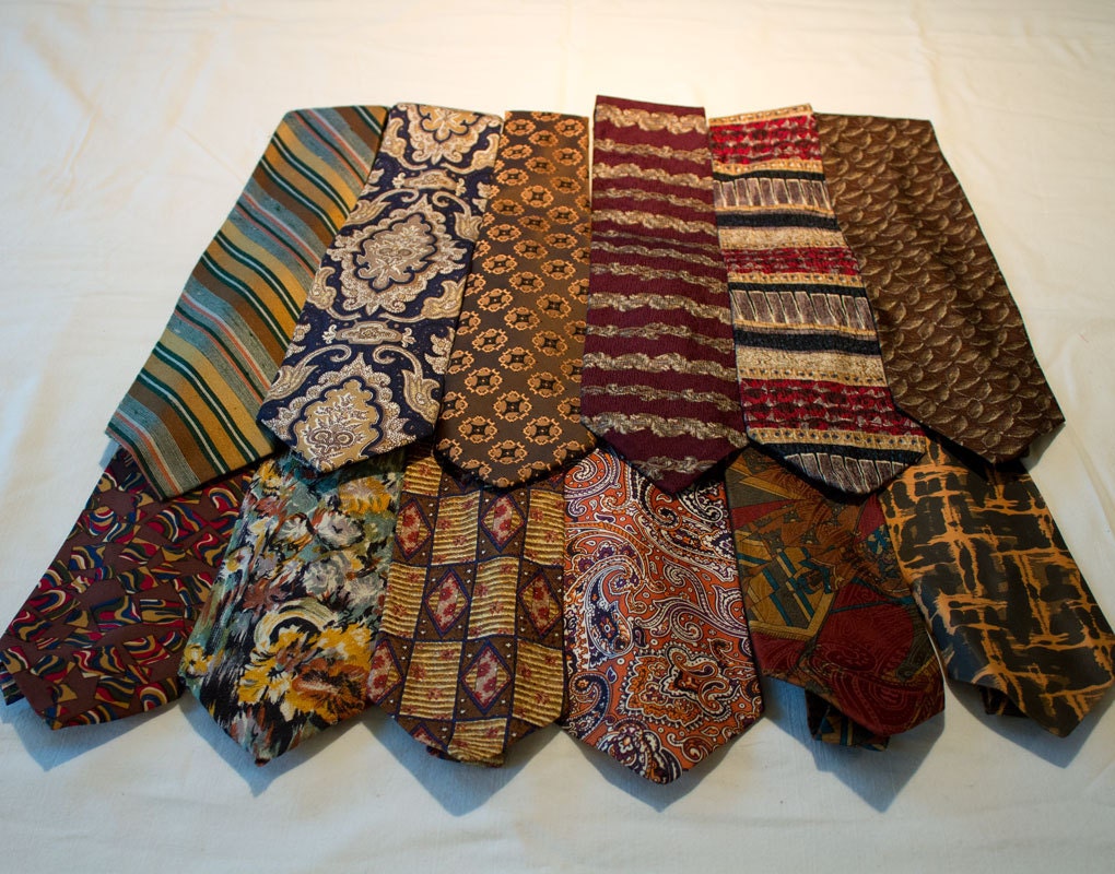 RESERVED FOR TRICIA - Neckties for crafting or wearing, many colors, silk, poly