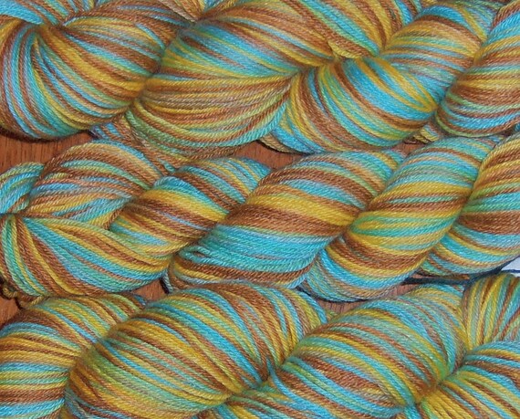 DESERT DENIZEN Handpainted sock yarn