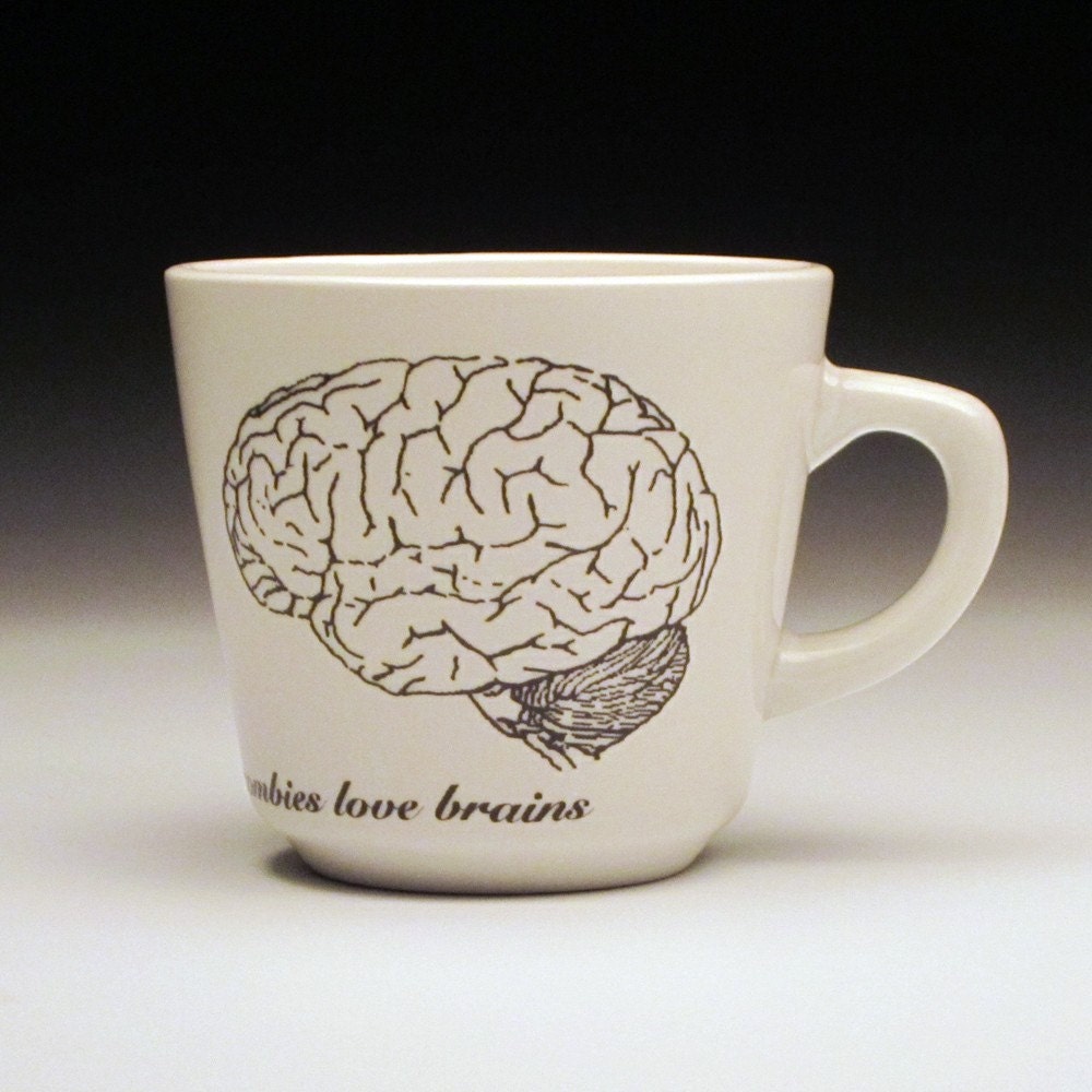 i love you more than zombies love brains teacup