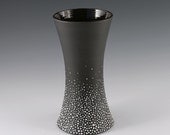 Vase Black - Tall Pebble Vase in Black