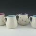 Porcelain Mug with Light Blue Accents