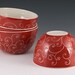 Honeysuckle Bowl in Red