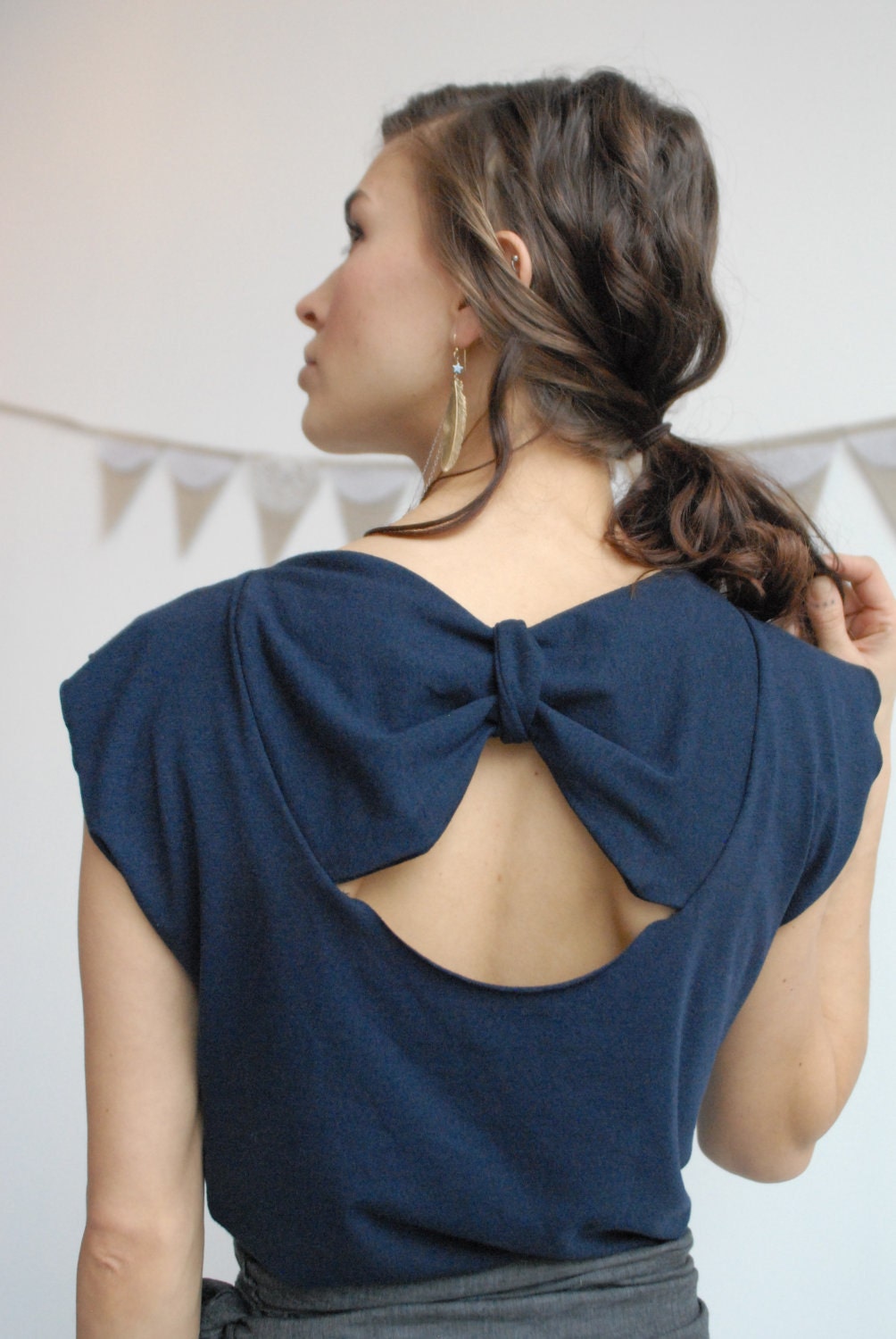 SALE draped Bow top