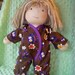 Waldorf doll Footie Sleeper for a 15" doll