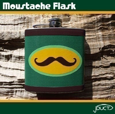 Moustache Flask by jDUCT