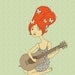 Guitar Girl Art Print
