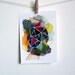 Geometric Cloud Art Print 5 x 7 inches