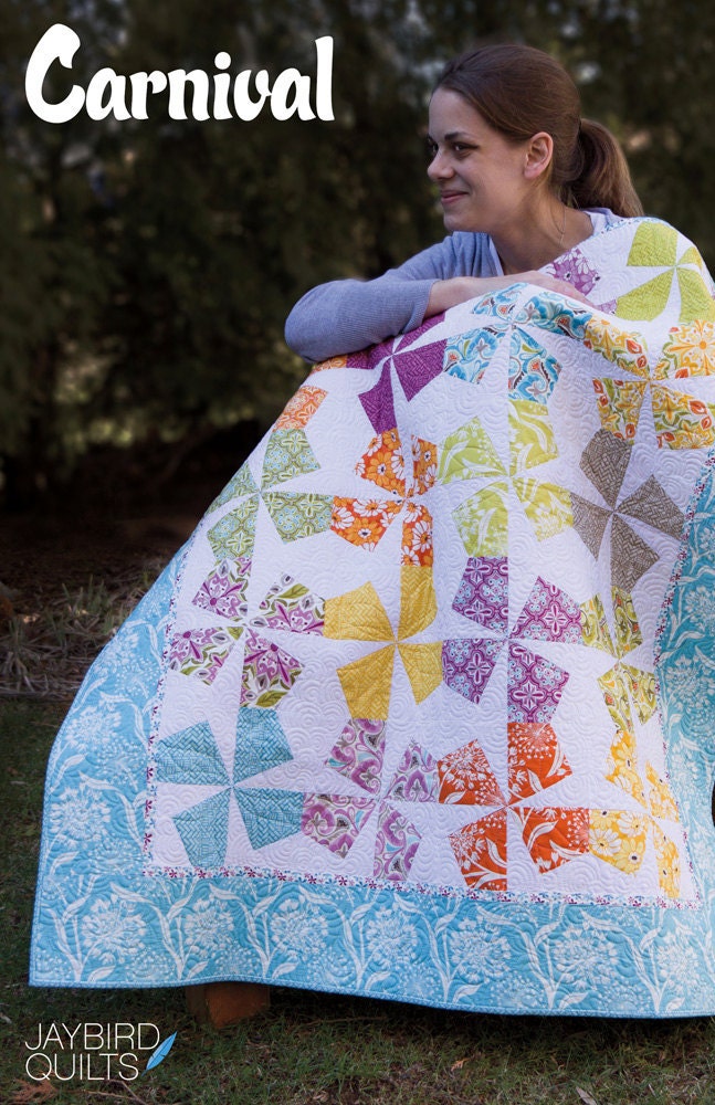 Carnival quilt pattern from Jaybird Quilts - baby, lap
