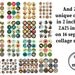 Digital Collage Sheet Image CD Volume 6 -- 1601 Circles on 49 Collage Sheets by Piddix -- with two free bonus sheets