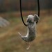 Tiny Mouse Necklace - needle felted