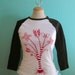 Skeleton Tree Womens Tee in Black and White