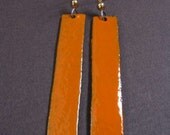 Enamel Earrings - Long