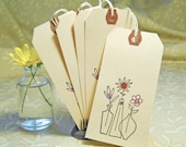 Floral Vase Gift Tags