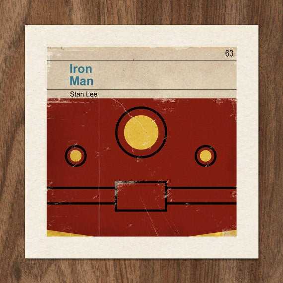 Classic Vintage Marvel Penguin Book Cover Print - Iron Man