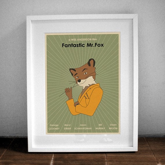 FANTASTIC MR FOX 16x12 Movie Poster Print