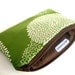 Little Zipper pouch Coin Purse Gadget Case ECO Friendly Padded Earth Green Leaf