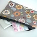 Flower Zipper Pouch Coin Purse Eco Friendly Little Gadget Case Padded - NEW Groove Flowers