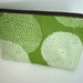 Padded Large Earth Green Leaf Zipper Pouch Cosmetic Bag ECO Friendly