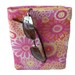 Quilted sunglass case flowerpower pink