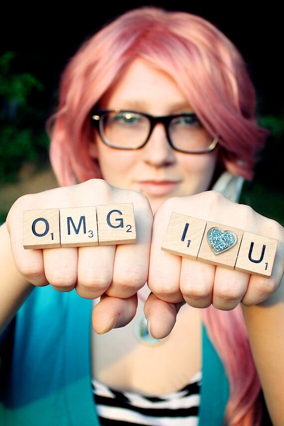 Two-Finger Scrabble Word Ring (your choice)