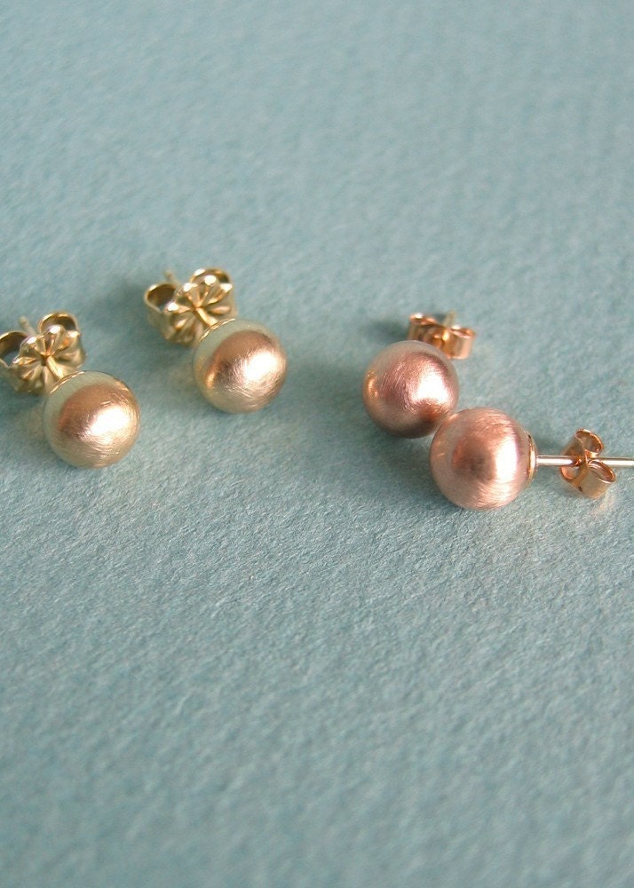 14K Gold Studs - 6mm