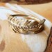 Champagne Diamond Feather Ring