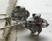 Dervish Earrings - Vintage Glass and Sterling
