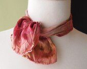 Antique Rose Shorty Silk Charmeuse Scarf - Madmen Fashion