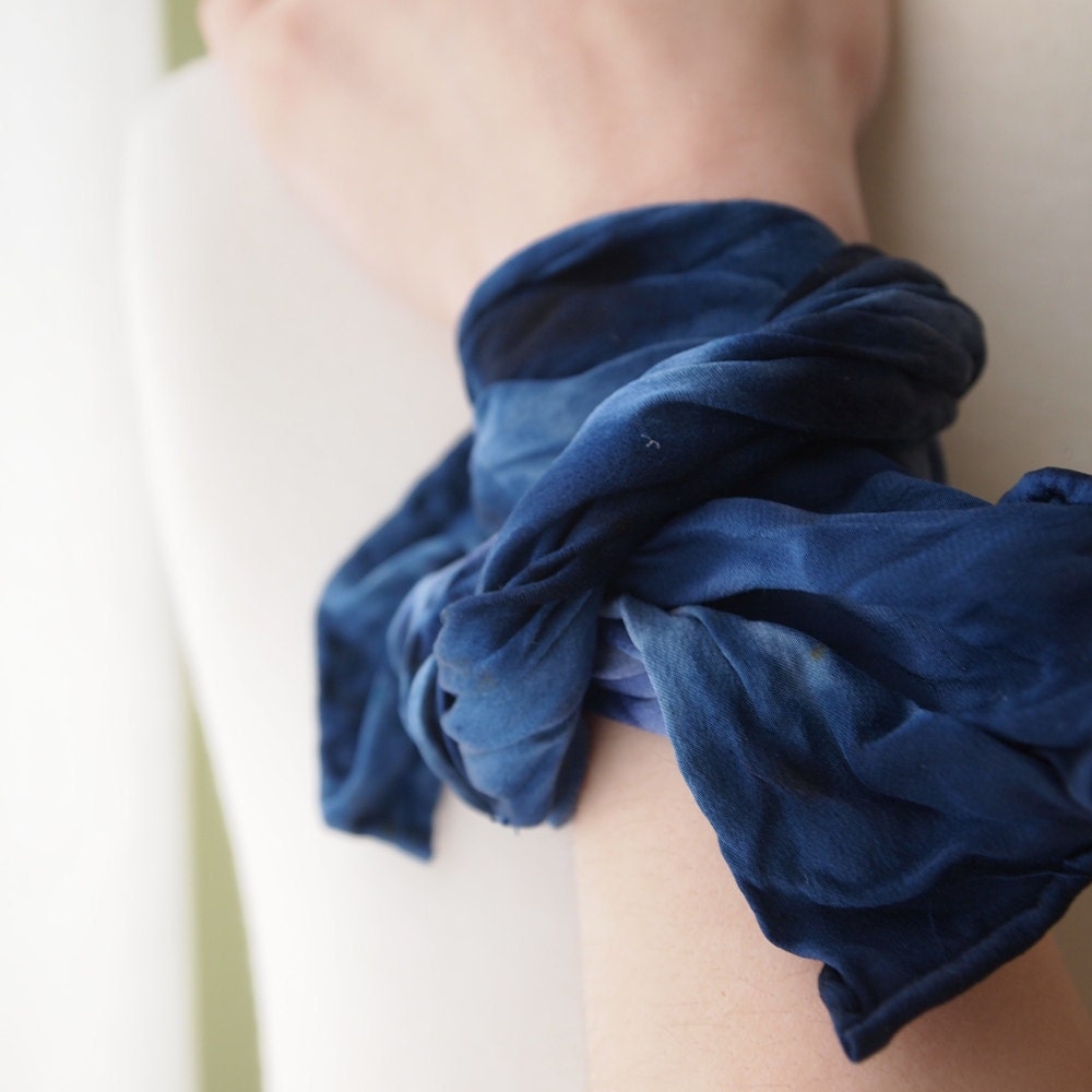 Midnight Shorty Silk Charmeuse Scarf - Madmen Fashion
