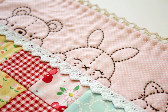 Sleepy Time Animal Pals embroidery pattern PDF