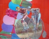 SALE Keep Going Victorian Scrap Collage
