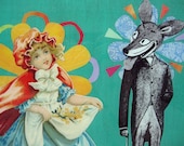 Stay Focused Victorian Scrap Collage, Little Red Riding Hood
