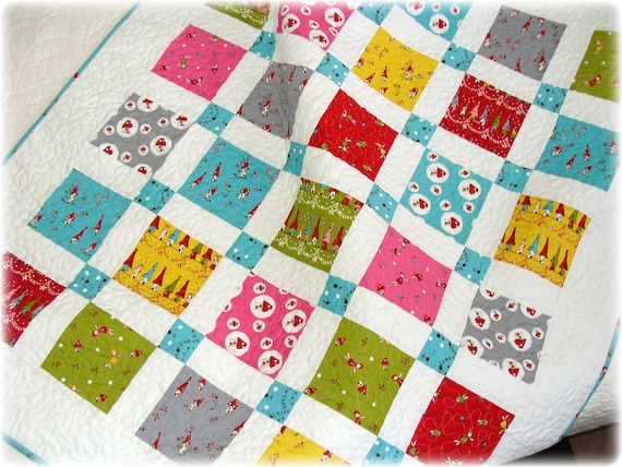 Baby Quilt Woodland Fairies