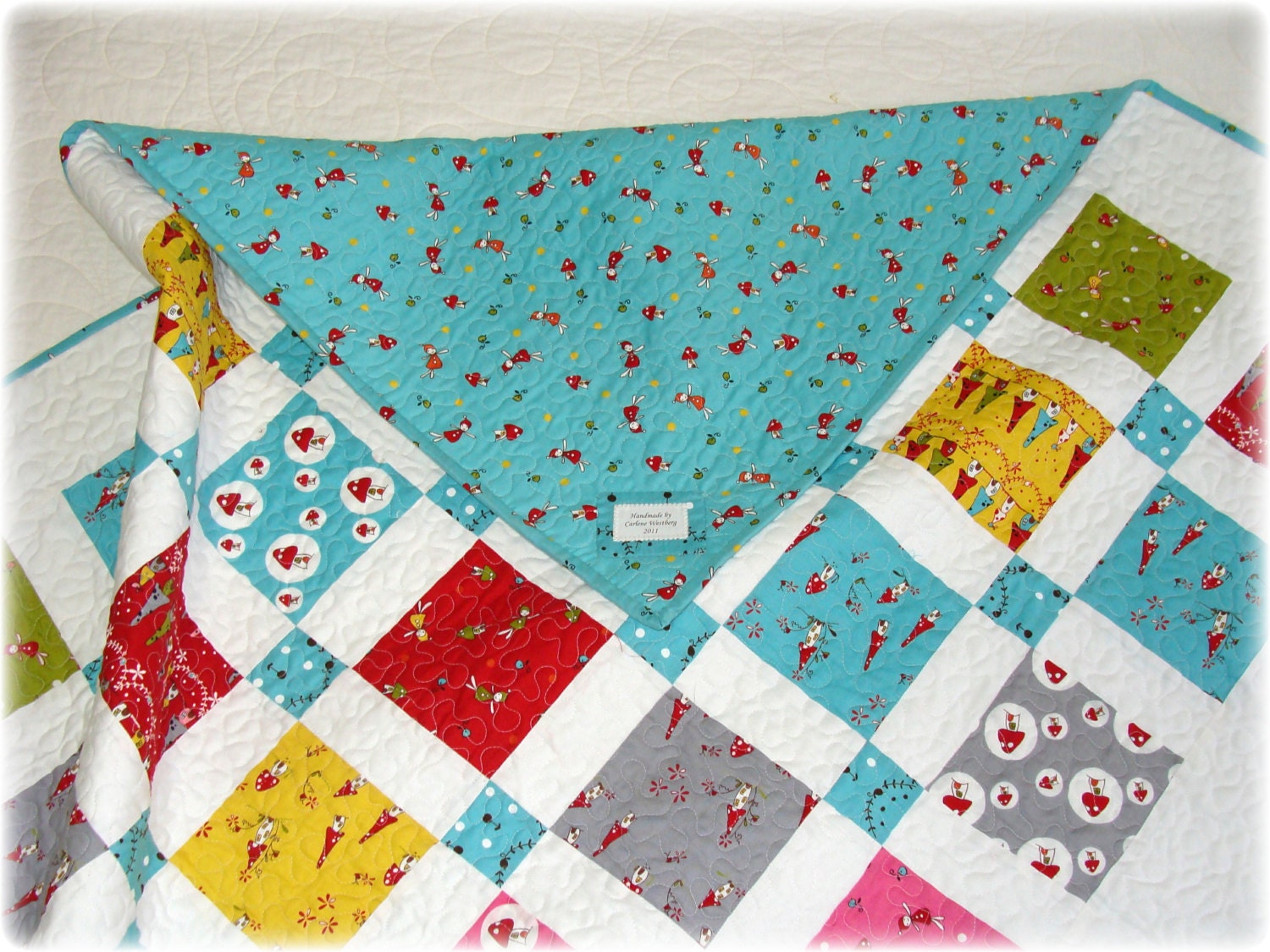 Baby Quilt Woodland Fairies