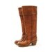 70s Campus Boots with Cuff / Mahogany Brown Leather / Women's sz 6