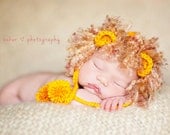 newborn hat photography prop lion beanie cap