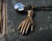 immortelle . necklace. white opal