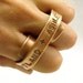 Copper Two Finger Ring, Personalized Two Finger Ring, Personalized Jewelry